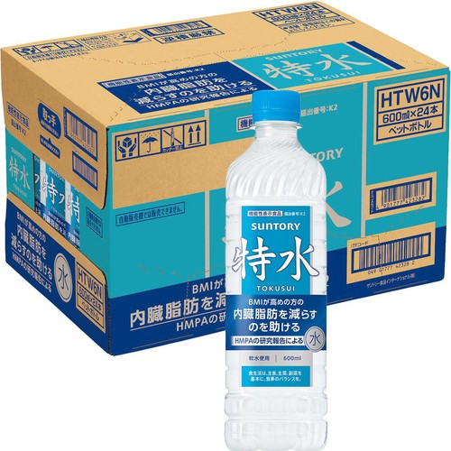 サントリー 機能性表示食品 特水 1ケース 600ml x 24本 Green Beans