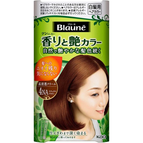 花王 ブローネ 香りと艶カラー クリーム 4NA ナチュラルブラウン 80g