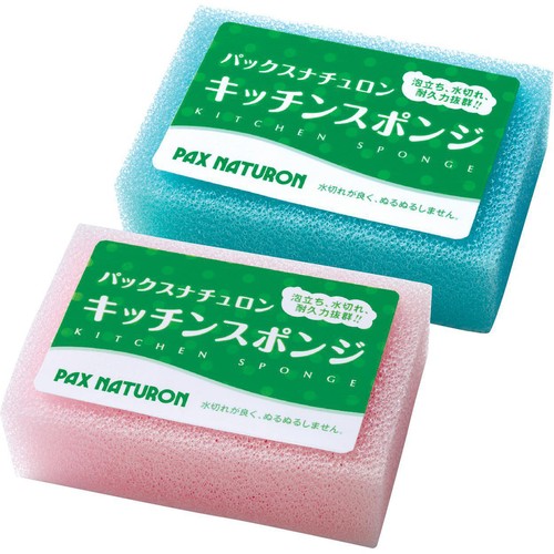 太陽油脂 パックスナチュロン キッチンスポンジ (アソートカラー) 1個