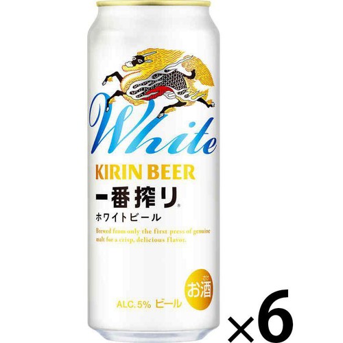 5%】 キリン 一番搾りホワイトビール 500ml x 6本 Green Beans