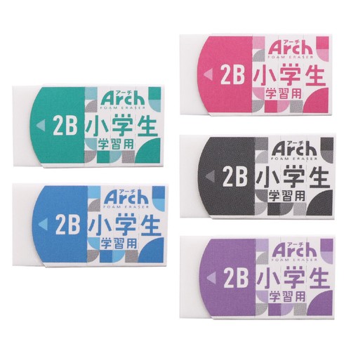 サクラクレパス アーチ消しゴム 小学生学習用 RFAGM-5P