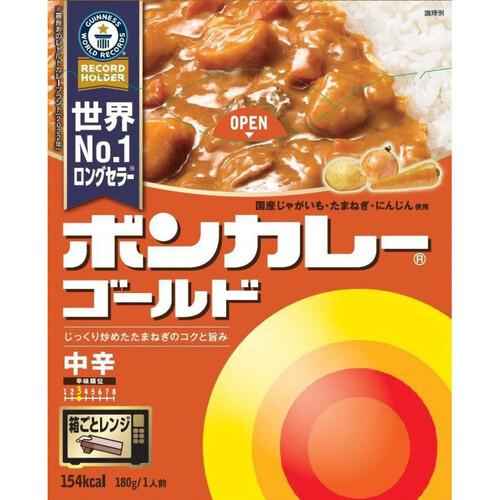 大塚食品 ボンカレーゴールド中辛 180g