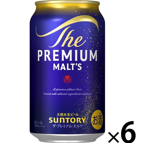 5.5%】 サントリー ザ・プレミアム・モルツ 350ml x 6本 Green Beans