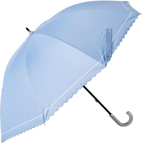 H・A・U 晴雨兼用スカラップ傘 47cm ライトブルー
