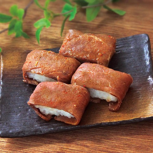 【冷凍】中谷本舗 ゐざさ ローストビーフステーキ寿司(たれ漬) 4個入