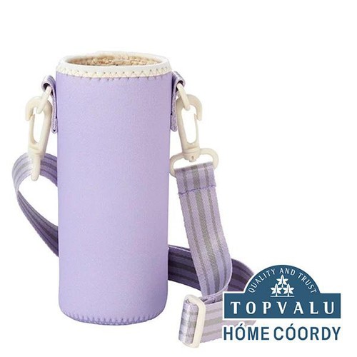 ペニー　シアトルで購入　パープル　ビーチ柄 クッションボトルポーチ パープル ホームコーディ Green Beans