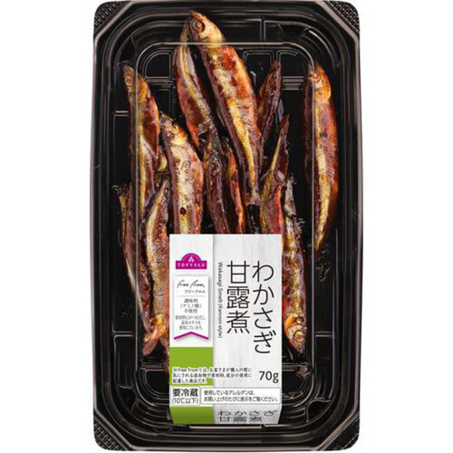 フリーフロム わかさぎ甘露煮 70g トップバリュ