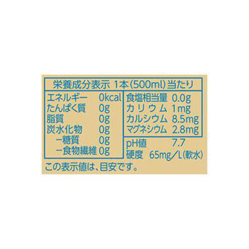 ラベルレス 天然水 1ケース 500ml x 24本 トップバリュベストプライス