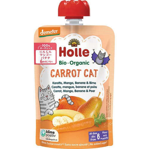 Holle 有機ベビースムージー キャロットキャット 6か月ごろから 100g