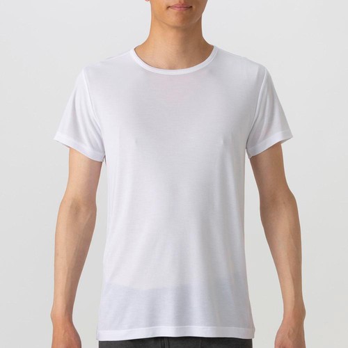 PEACE FIT(ピースフィット) COOL 半袖クルーネックシャツ 紳士 シロ 2XL トップバリュ