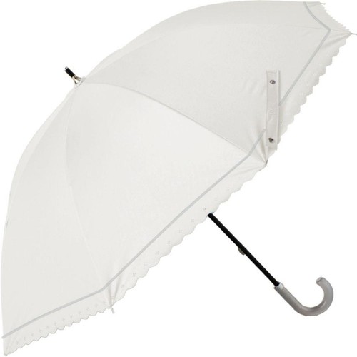 H・A・U 晴雨兼用スカラップ傘 47cm オフホワイト