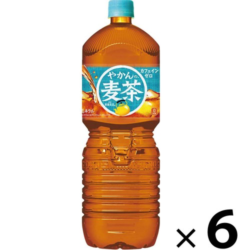コカ・コーラ やかんの麦茶 1ケース 2000ml x 6本