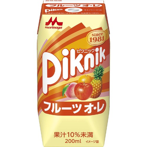 森永乳業 ピクニックフルーツオレ 200ml
