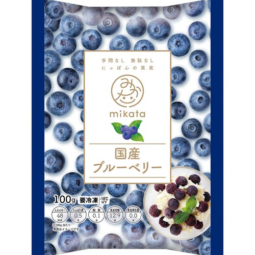 ニチノウ mikata 国産ブルーベリー【冷凍】 100g