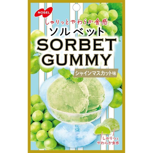 ノーベル製菓 ソルベットグミ シャインマスカット味 50g