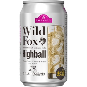 7%】WildFoxブレンデッドウィスキーハイボール 350ml トップバリュ