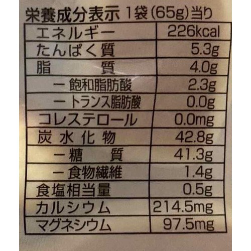 ジェーシーシー ミルクパン 65g