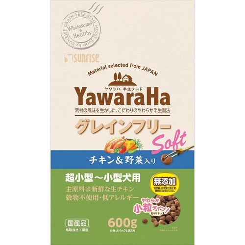 Yawaraha グレインフリー ソフト 600g×10袋 ヤワラハ グレインフリー ソフト チキン&野菜入り 600g | チャーム