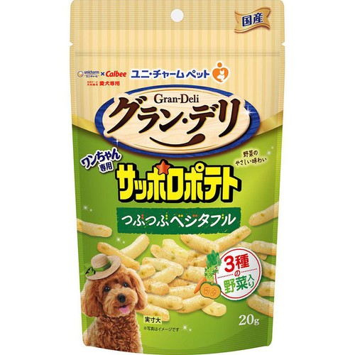 【ペット用】 ユニ・チャーム グラン・デリ ワンちゃん専用 サッポロポテト つぶつぶベジタブル 20g