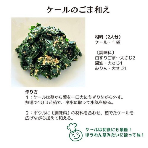 【有機】千葉県産 ケール 80g