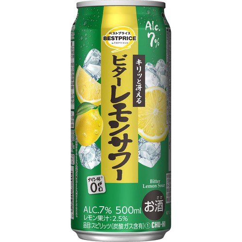 ビターレモンサワー 500ml トップバリュベストプライス Green Beans