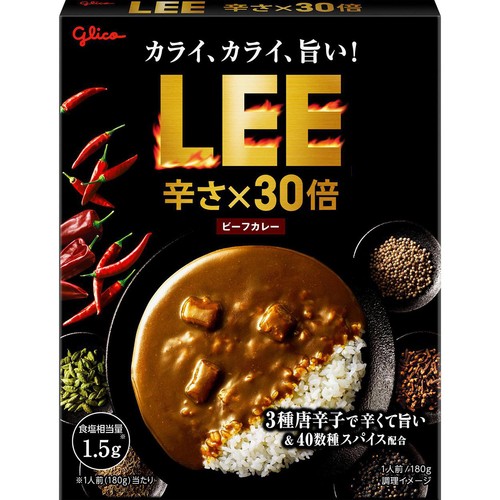 江崎グリコ ビーフカレーLEE 辛さ x 30倍 1人前 180g