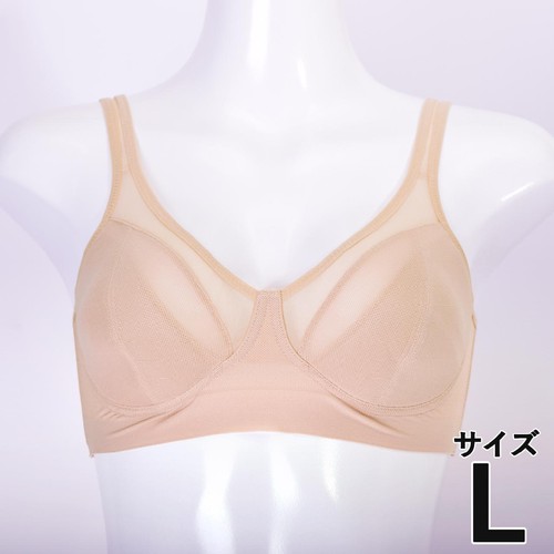 B.V.D. 涼ブラ ハーフトップ 婦人 ナチュラルベージュ L