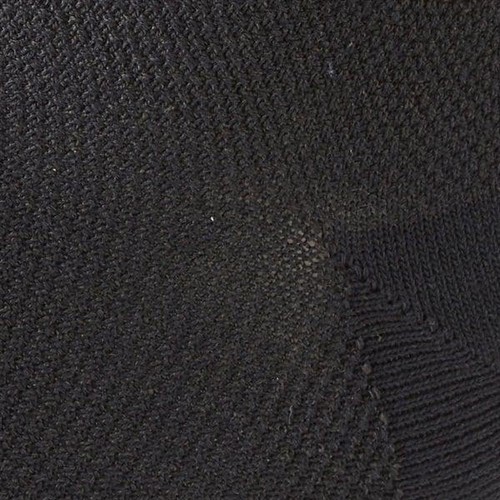 PEACE FIT(ピースフィット)COOL 鹿の子無地スニーカー丈ソックス 2足組 クロ 27ー29cm トップバリュ
