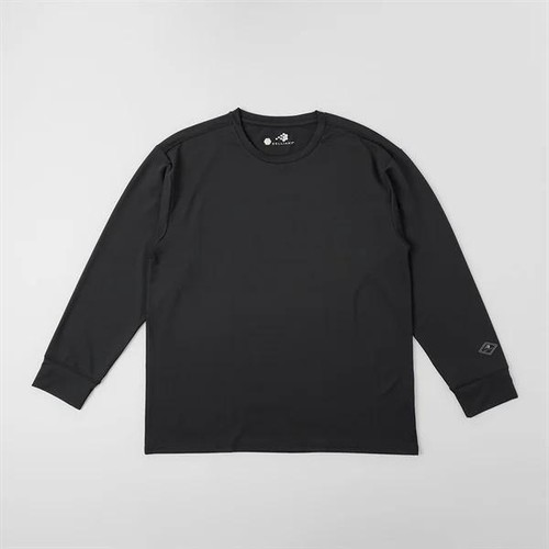 EXセリアント ウェア ルームウエア(ルーム長袖Tシャツ)  婦人 クロ L トップバリュ CELLIANT(セリアント)