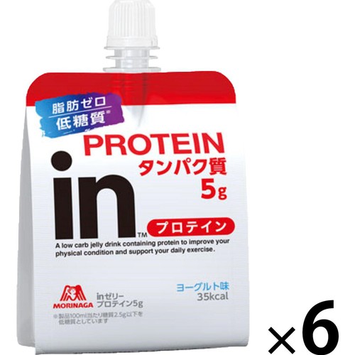 森永製菓 inゼリー プロテイン ヨーグルト味 6個入