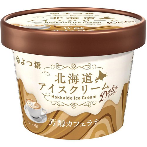 よつ葉乳業 北海道アイスクリーム ドルチェ 芳醇カフェラテ 114ml
