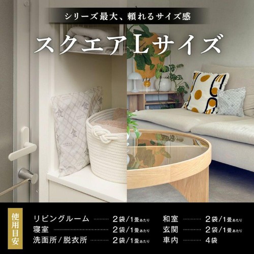 レック 調湿・消臭木炭 本家炭屋スクエアタイプ L 奈良吉野産 本気の湿気対策 1個入り