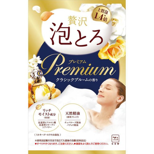 牛乳石鹸 お湯物語 贅沢泡とろプレミアム入浴料 クラシックブルームの香り 40g
