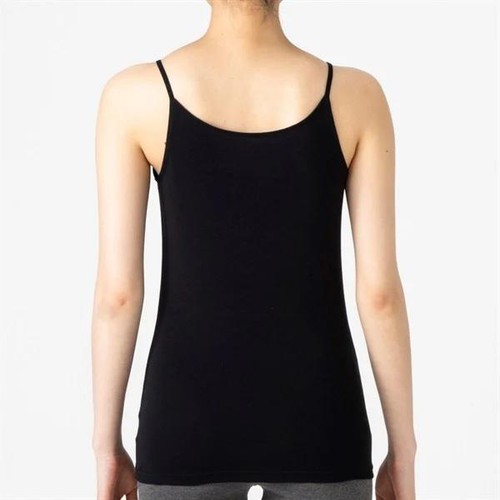 PEACE FIT(ピースフィット)COOL コットン キャミソール 婦人 クロ L トップバリュ