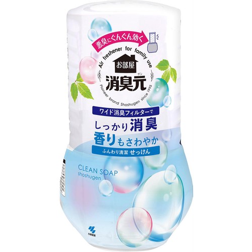 小林製薬 お部屋の消臭元 ふんわり清潔せっけん 400mL