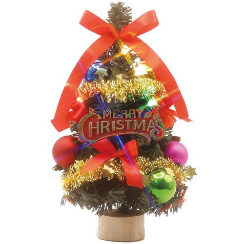 デコレーションツリー カラフルマルチ 高さ 約21cm Green Beans