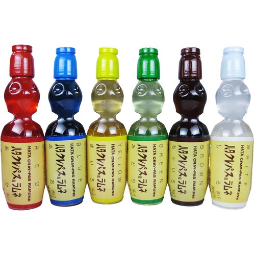 ハタ鉱泉 ハタクレパス風ラムネ 250ml x 6本 Green Beans | グリーン