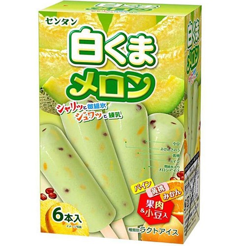 センタン 白くまメロン 6本入(330ml) Green Beans | グリーンビーンズ