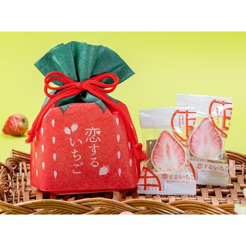 苺巾着　Zoo 静風 恋するいちご巾着 5個 Green Beans | グリーンビーンズ by AEON