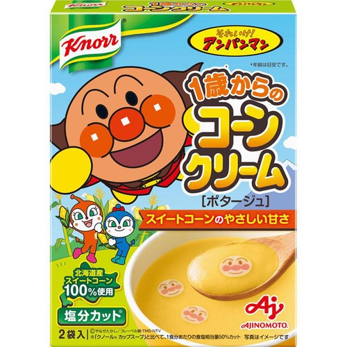 味の素 それいけ!アンパンマンスープ 1歳からのコーンクリーム 2袋入(24g)