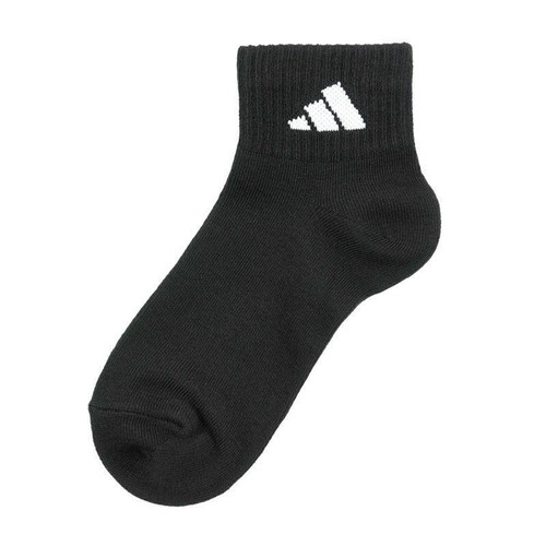 アディダス adidas DEO 消臭 スクールソックス ショート丈 つま先かかと補強 3足組 19-21cm ブラック