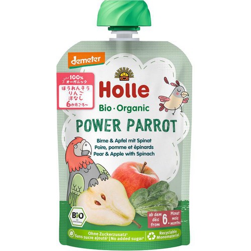 Holle 有機ベビースムージー パワーパロット 6か月ごろから 100g