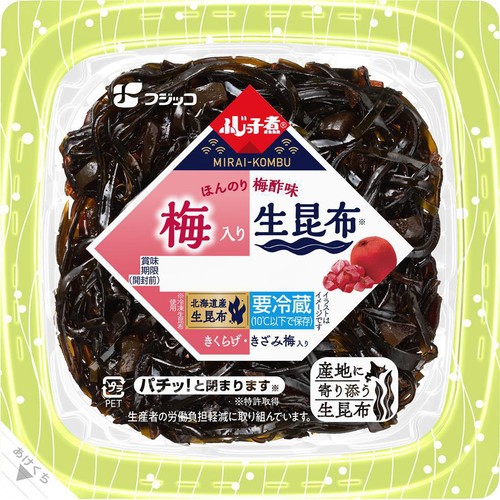 フジッコ ふじっ子煮MIRAI 梅入り生昆布 68g Green Beans | グリーン