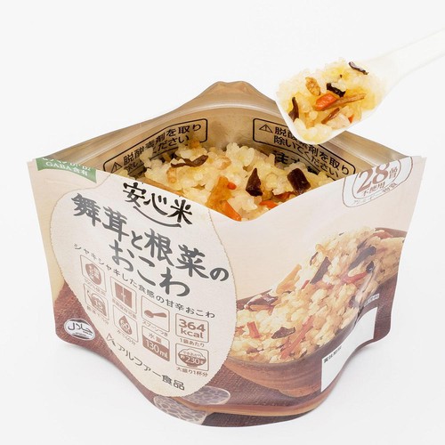 アルファー食品 舞茸と根菜のおこわ 玄米入り 100g