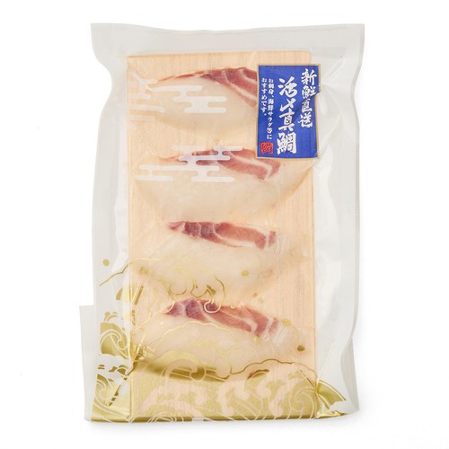 [鮮度＋]【冷蔵】 三重県産 養殖真鯛刺身スライス 10g x 4枚入