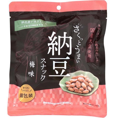 ヤマダフーズ さくっとうまい 納豆スナック 梅味 42g