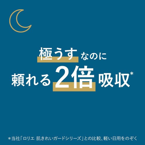 花王 ロリエ スリムガード夜用350 特に多い夜用 羽つき 35cm  13個