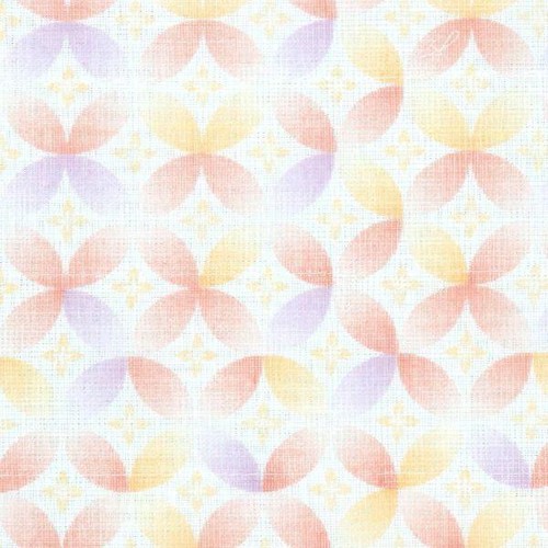 白雪 友禅ふきん 七宝柄ピンク 1枚