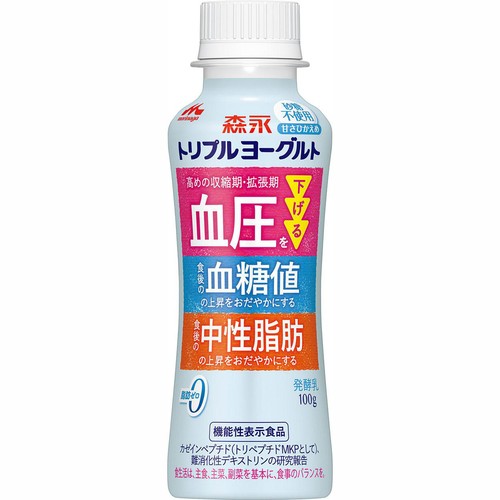森永乳業 トリプルヨーグルト砂糖不使用 ドリンクタイプ 100g