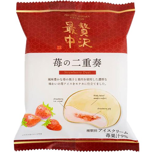 第一食品 贅沢最中 苺の二重奏 120ml